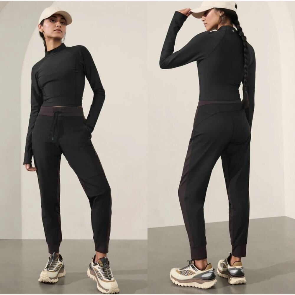 Athleta Women's Black Headlands Hybrid Trek Jogger Size 8